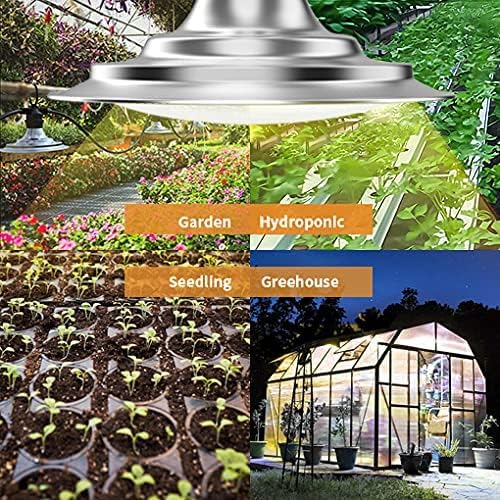 Espird Outdoor LED Grow Lights for Greenhouse 12-Light Waterproof String Grow Light, Full Spectrum LED Plant Grow Light Lamp, Waterproof Greenhouse Grow Lights for Seedling, Veg, Flower