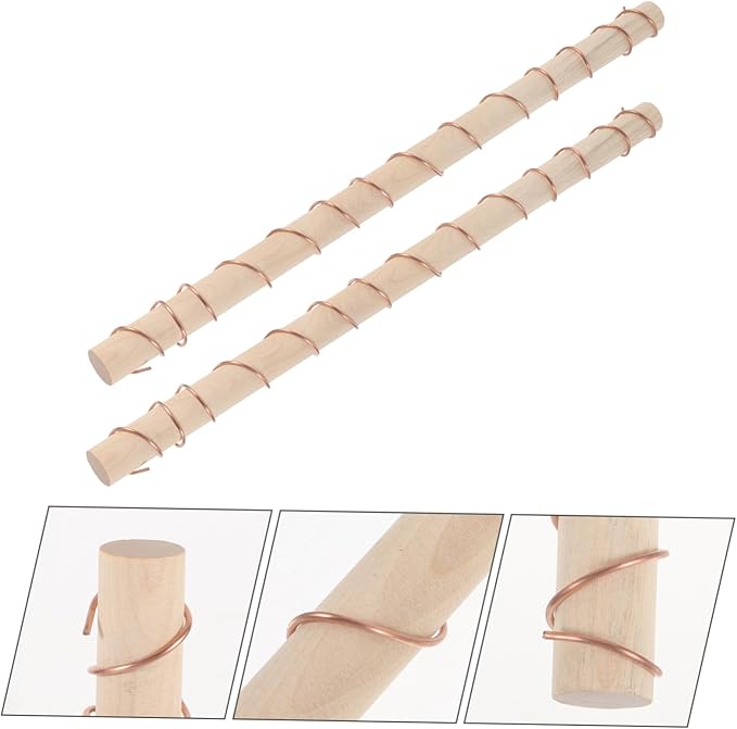 BESPORTBLE 8pcs Copper Antenna Gardening Kit Lightweight Plant Support with Coil Winding Tool for Indoor and Outdoor Use for Electroculture Vegetables and Flowers