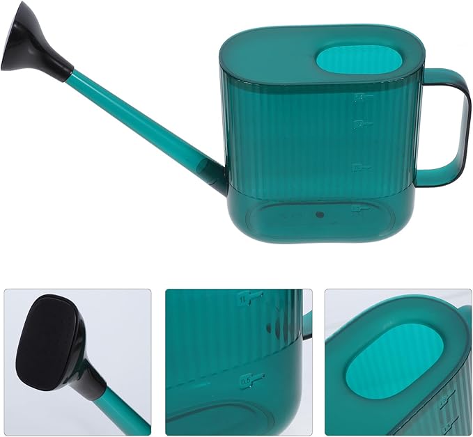 OSALADI Long Spout Watering Can for Indoor Outdoor Plants with Sprinkler Head Garden Bucket for Succulents Flowers Bonsai Comfortable Handle for Easy Watering and Giving
