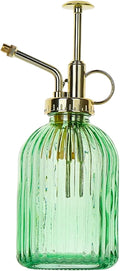 Plant Misters, Glass Plant Mister, 7.5 Inch Elegant Green Glass Watering Can with Gold Pump, Perfect Indoor Mister for Succulents, Ferns and Home Decor, Spray Bottle