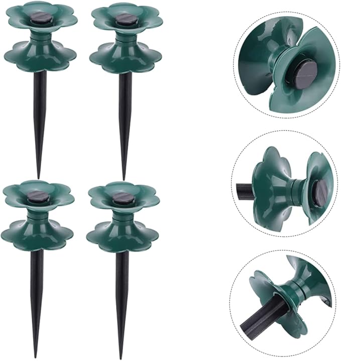 Toyvian Garden Hose Guide Spikes Heavy Duty Hose Stand for Plant Protection for Lawn and Garden Use