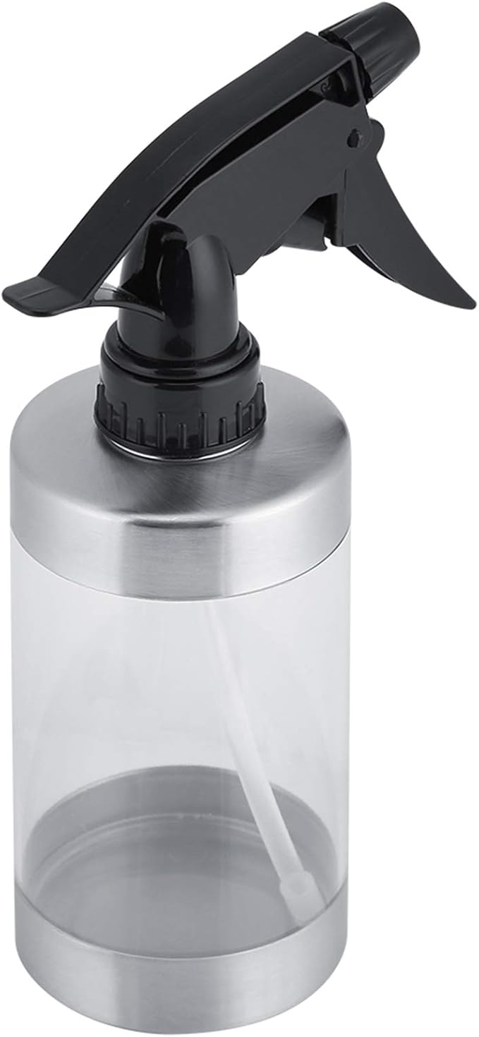 Garosa Fine Mist Spray Bottle 350ml Stainless Steel & Acrylic Water Mister for Indoor Plants Houseplants and Flowers Refillable Plant Misting Bottle
