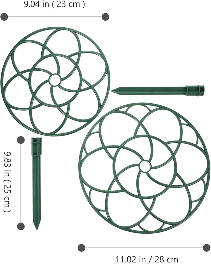 GANAZONO Sunflower Flower Stand 11.02In Lollipop Plant Support Rack Climbing Vine Trellis Durable PPE Material Garden Plant Cage