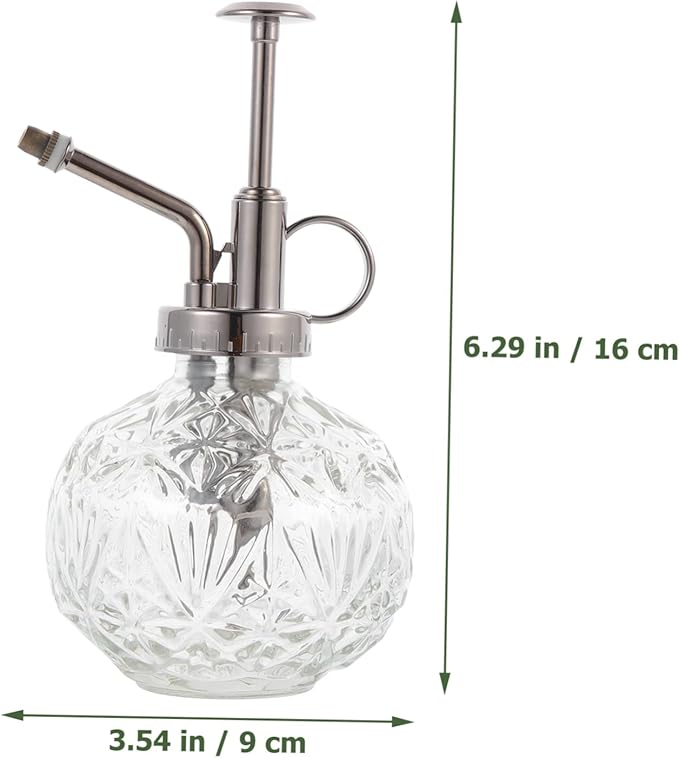 Vintage Relief Glass Sprayer Watering Bottle for Plant Misters Bonsai Indoor Outdoor Use