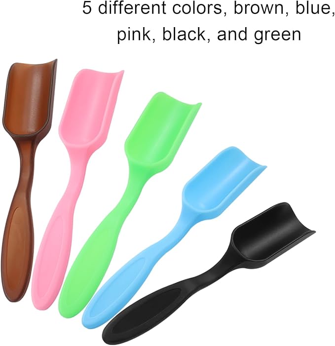 10Pcs Plastic Mini Gardening Shovel Spoons Soil Scoops, Colorful Mini Shovel for Planting, Digging, Transplanting Succulents, Potted Flowers, or Milk Powder, Lightweight and Easy to Clean