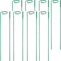 PFNRTH 8 Pack Plant Stakes,Plant Support Stakes for Two Sizes(16 or 32 Inches),Plant Stakes for Outdoor Plants,Garden Flower,Tomato(Green)