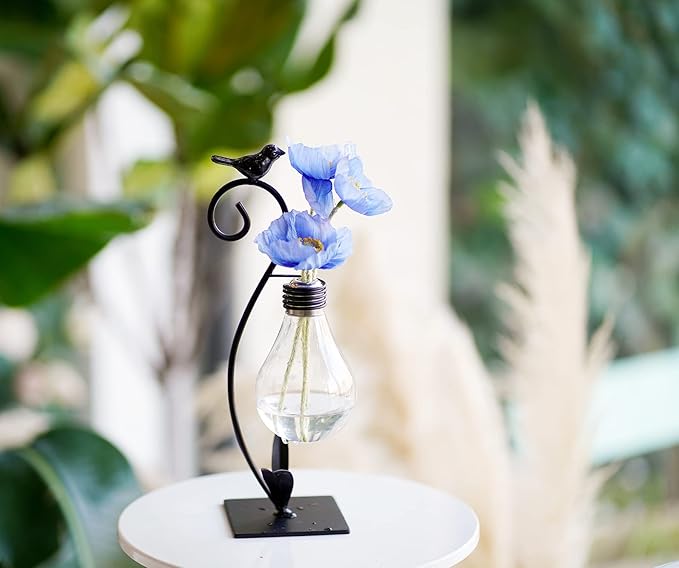 Plant Terrarium, Hydroponic Vases for Home Decoration, Modern Creative Bird Terrarium Stand, Ideal Gifts