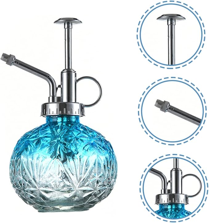 KESYOO Glass Plant Mister Spray Bottle Vintage Design for Indoor Hanging Plants