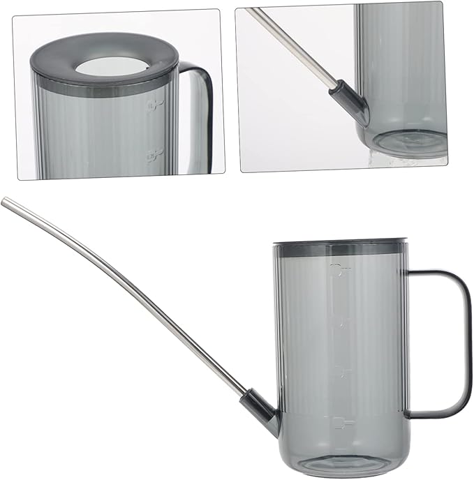 Toddmomy 1pc Chic Long Spout Watering Can Durable Watering Kettle for Indoor and Outdoor Gardening Lightweight Design with Transparent Body for Easy Water Level Monitoring