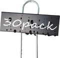 Plant Labels Metal Garden Plant Markers Flower Label Weatherproof Stake Tag Garden Plant Tags with Pen for Seedling Nursery Flower Herb Vegetable Greenhouse(30 Pack) (Black)