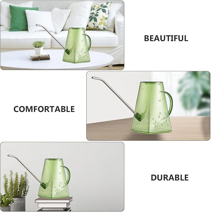 DOITOOL Watering Kettle and Long Spout Watering Can for Indoor and Outdoor Plants 1.4l Green Garden Supply