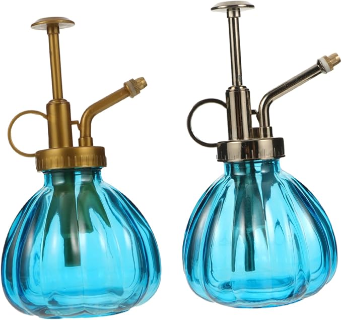 Milisten 2pcs Retro Glass Plant Mister Spray Bottle Ergonomic Design for Precise Watering of and Bonsai Sprayers Gold Bronze Nozzles for Indoor Plant Care