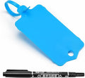 10000 Blank Plastic Tags for Labeling Reusable Hanging Tags Ties Key Tags Storage Tags Waterproof Plastic Mark Label Writable Hang Sign (Blue)