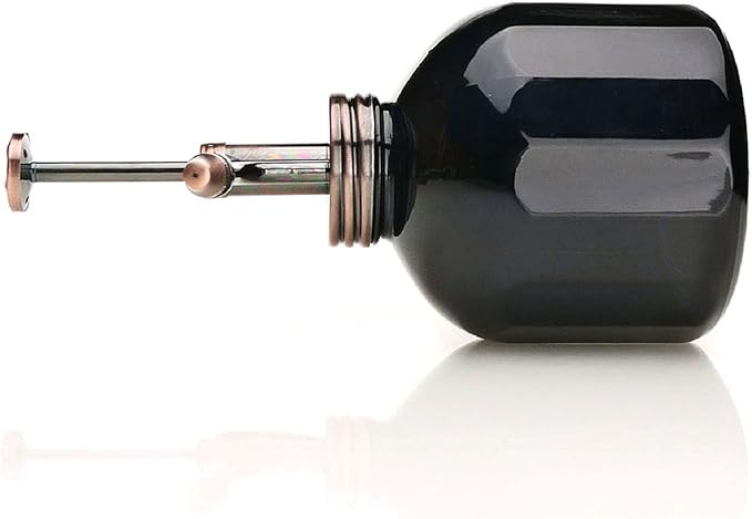 Plant Mister- Black Glass Bottle & Brass Sprayer (Antique Copper)