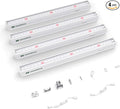 Maygrove T5 Grow Lights for Indoor Plants 1FT, Red-Enhanced Full Spectrum 5000K Grow Light, 28W(4 x 7W), Grow Light Strips for Seed Starting, Greenhouse, High PPFD, Linkable, White, 4-Pack