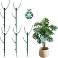 5 Pack Stackable Plant Support Stakes, Moss Pole Alternative for Monstera & Climbing Vines, Gardening Gifts for Women, Garden Essential Trellis Sticks for Indoor Outdoor Plant with 20Pcs Clips & Ties