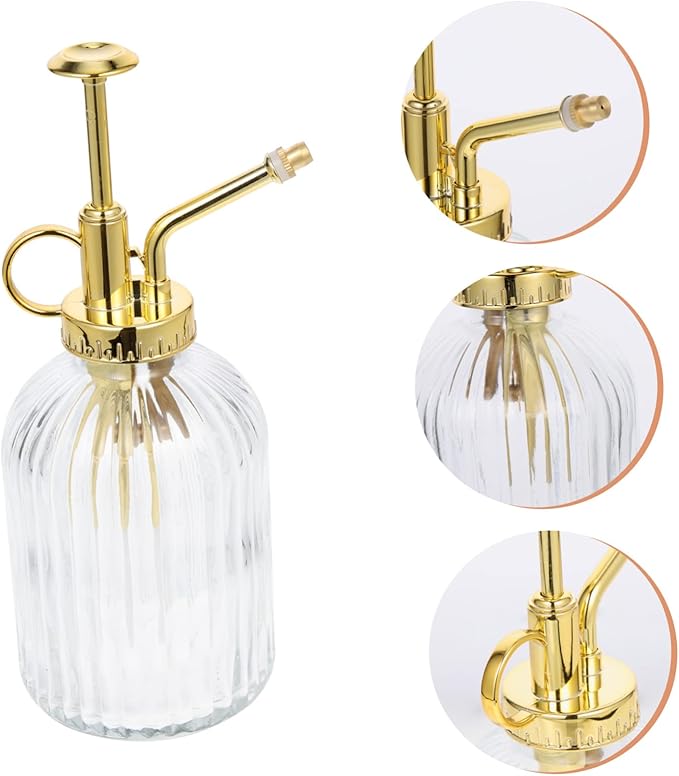 350ml Vintage Glass Spray Bottle for Indoor and Outdoor Plant Care Large Capacity Water Mister Adjustable Nozzle for Gardening and Floral Arrangements