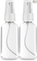2-PACK 2 OZ Glass Spray Bottles-Use to Store for Essential Oils, Perfumes, Face Mist, Fragrances, Water