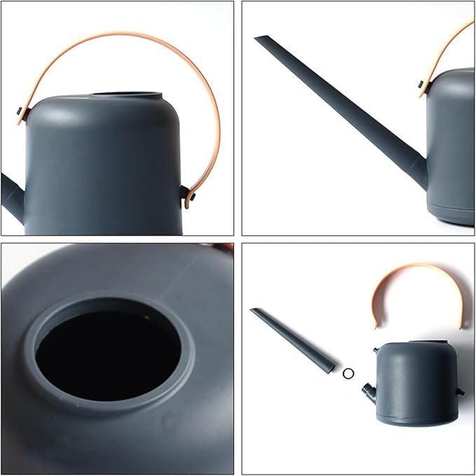 Long-Spout Watering Can, Indoor Plant Waterer, 1.7L Capacity Can with Durable Build, Gardening Tool Material, Watering Device with Detachable Handle, Plant Waterer for Succulents and Flowers