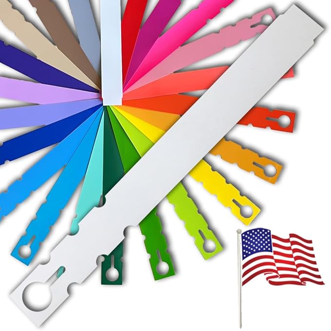 9" x 1" White - 250 Pcs - Plastic Plant Tags and Labels - Wrap Around Thermal Plastic - Nursery Garden Tree Labels | Made in The USA |