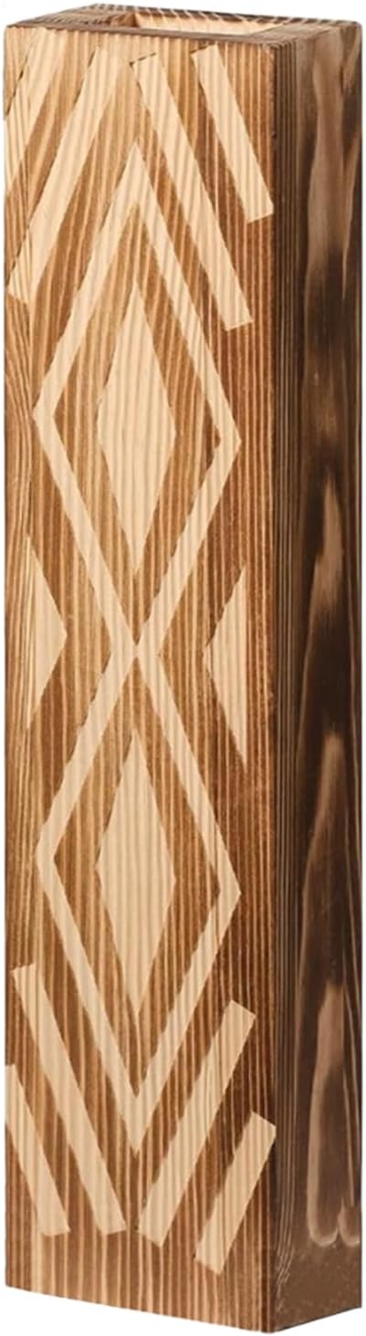 Wall Mounted Wooden Flower Vases Planter Geometric Pattern Hanging Floral Arrangements Container for Home Decors Natural Wood Vases Wall Decors