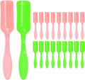 M METERXITY 20-Pack Mini Gardening Shovel Spoons, Plastic Garden Soil Scoops for Cultivation Digging Transplanting/Flower Planting/Plant Succulent, Colorful Small Gardening Tools [Pink, Green]