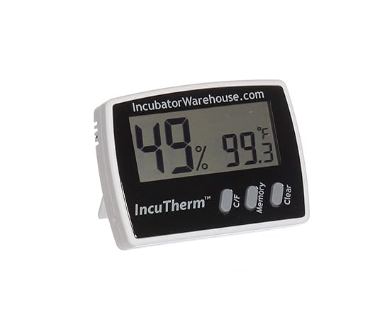 IncuTherm Digital Thermometer Hygrometer with Min/Max Memory