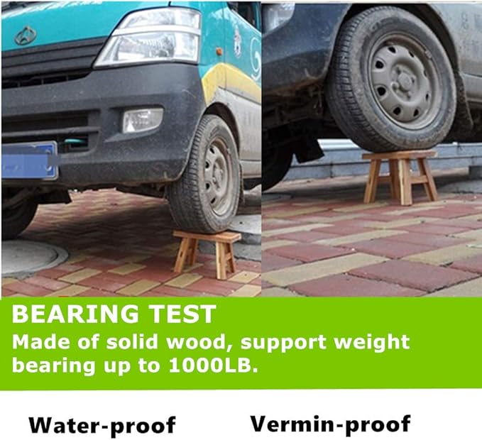 Sturdy Step Stool Footstool Solid Wooden Small for Kids Adults Sink Plant Stand Fishing Stool (Brown)