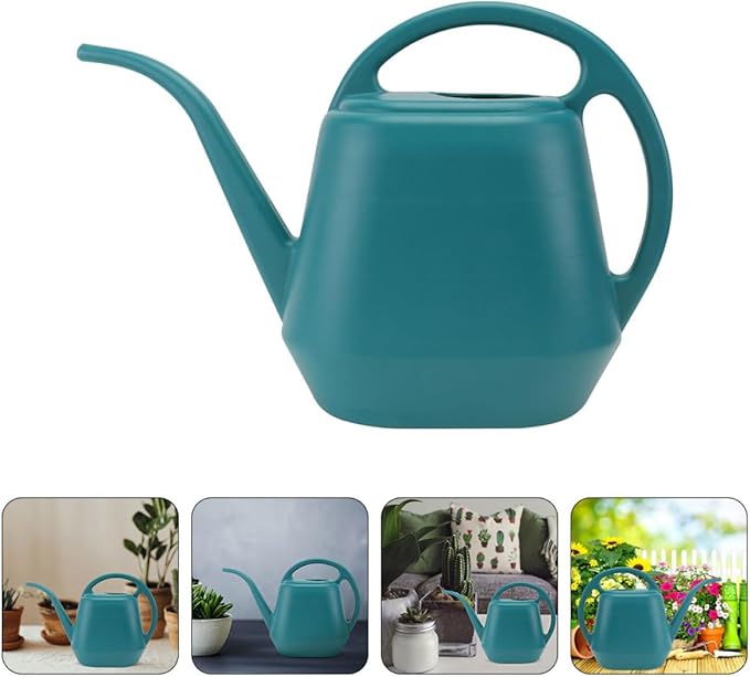 Long Spout Watering Can 2l Sprinkling Kettle for Indoor Outdoor Plants Succulent Gardening Water Pot in Dark Green