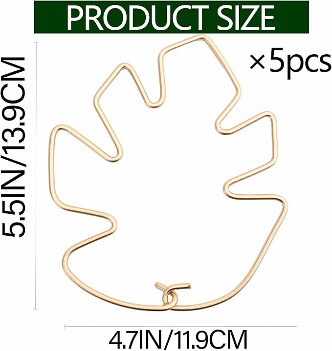 Yohsnor Monstera Plant Stem Support System - 5 Piece Set (5.5x4.7in) | Durable Plant Support Stakes for Climbing Plants & Fishbone Cactus | Ideal Leaf Stabilizer for Indoor Plants & Monstera Care