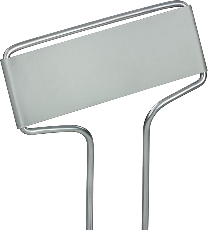 GardenMate 25-Pack Weatherproof Banner Metal Plant Labels, Height 10.5", Label Area 2.5'' x 7/8''