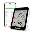 Temtop Humidity Meter T1, Indoor Thermometer for Room Temperature, Bluetooth Hygrometer with Notification Alerts, Data Export, Digital Gauge for Home, Office, Greenhouse, Garage, Baby Nursery, Gift