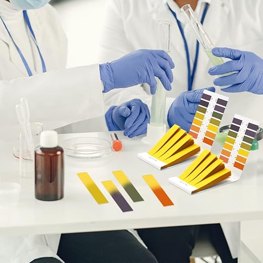 pH Test Strips, Universal Indicator Litmus Paper, Acid Alkali Test Paper, pH 1-14, for Water, Soil, Cosmetic (5)