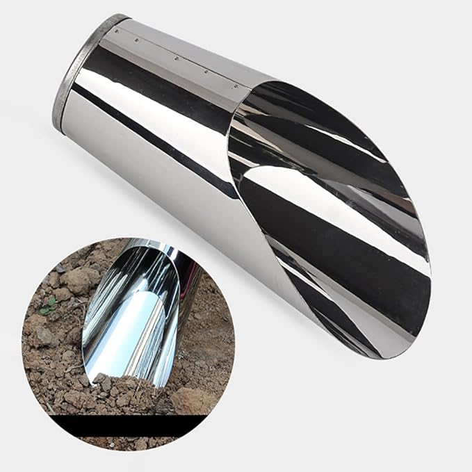 Stainless Steel Plant Soil Shovel Potting Scooper Small Garden Shovel Soil Scoop Fertilizer Feed Scooper for Flower Planting