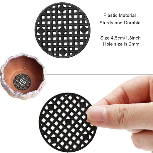 Bonsai Tool Set, 30M Aluminium Bonsai Training Wire Line 3-Sizes(1.0mm/1.5mm/2.0mm) and 20 Pcs Flower Pot Hole Mesh Pad (4.5cm/1.8 inches) for Outdoor Plant Pot & DIY Hanging Art Crafts