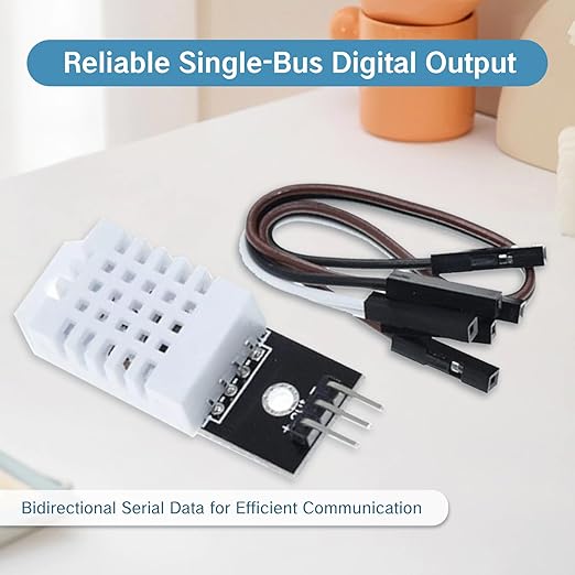 NIIIYTYB 2PCS DHT22 Sensor Temperature-Humidity Monitor Digital Temperature and Humidity Sensor Replace SHT11 SHT15 Ideal for DTH22 Projects and Light Use
