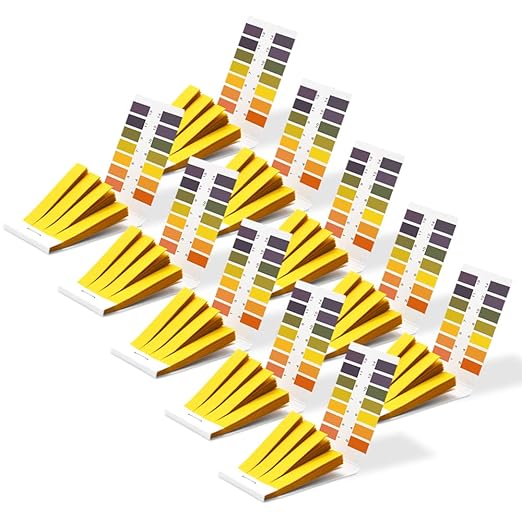pH Test Strips - Universal Indicator Litmus Paper, pH 1-14, Acid-Alkali Test for Water, Soil, Cosmetics (10)