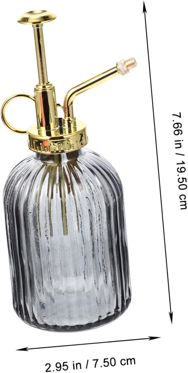 SUPVOX 350ml Vintage Glass Plant Mister Spray Bottle for Indoor and Outdoor Gardening Elegant Design Fine Mist Nozzle for Watering Plants and Flowers