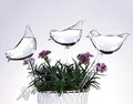 Glass Bird Shaped Plant Watering Globes, Clear, 9.84 Inches, Automatic Self Watering Bulbs for Indoor and Outdoor Plants, 3 Pack
