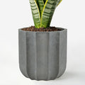 Large Ceramic Planter, 12 Inch Plant Pot with Drainage Hole & Removable Drain Plug, Decorative Flower Pot for Indoor Outdoor Plants, Modern Round Planter, Grey