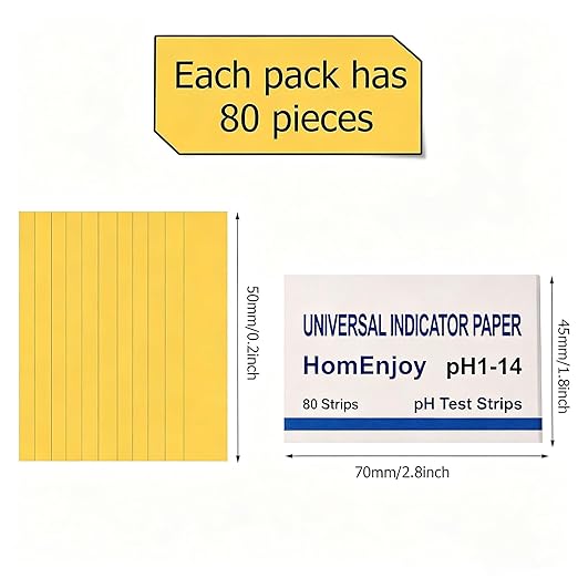20 Pack pH Test Strips, 1600 Strips pH. 1-14 Universal pH Test Paper Litmus Test Paper pH Soap Making Testing Strips for Water Wine Saliva Urine Soil Testing Pet Food Water pH Test for Drinks (Box)