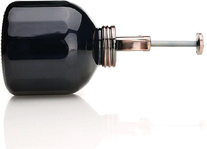 Plant Mister- Black Glass Bottle & Brass Sprayer (Antique Copper)