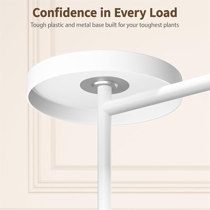 LASZOLA 5 Tier Tall White Plant Stand Rack Indoor Outdoor House, Heavy Duty Multi Level Metal Organizer, Vertical Narrow Unique Spiral Folwer Holder, Plastic Marble Decor for Patio Bathroom Office