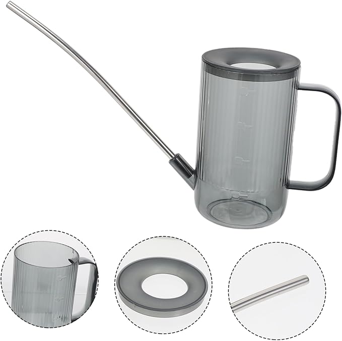 Toddmomy 1pc Chic Long Spout Watering Can Durable Watering Kettle for Indoor and Outdoor Gardening Lightweight Design with Transparent Body for Easy Water Level Monitoring