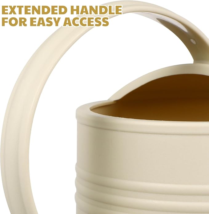 Milisten Watering Can for Indoor Plants 2L Garden Watering Cans for House Flower Long Spout Watering Can for Indoor and Outdoor, Home and Garden Plants, 35x23cm, White