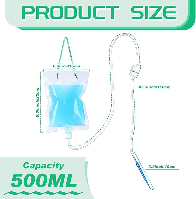 Plant Drip Irrigation Bag Automatic Irrigation Device with Water Bag Automatic Watering System Plant Waterer Self Kit for Potted(8 Pieces)