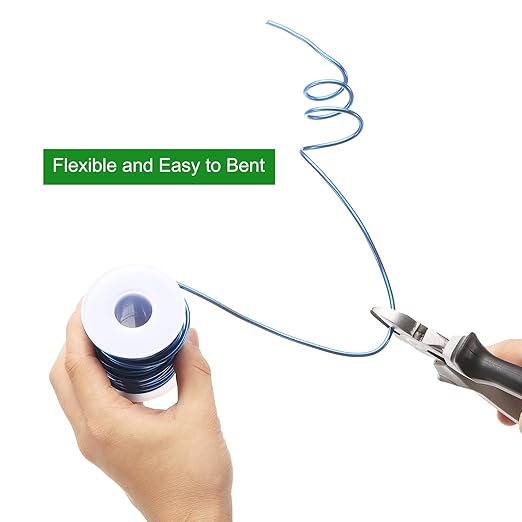 HARFINGTON Bonsai Wire Anodized Aluminum Training Wire Roll 1mm/18 Gauge 98ft Length Bendable Bonsai Tree Wire for Garden, Horticulture, Landscape, Planting, Copper