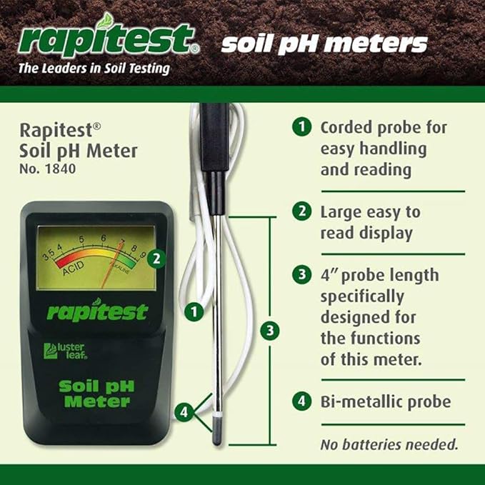 Luster Leaf 1840 Rapitest Soil pH Meter