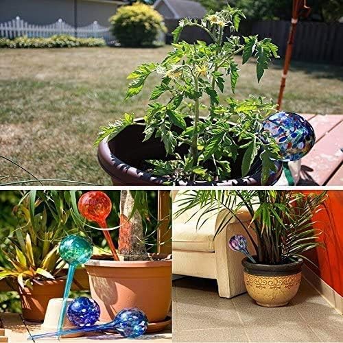 Watering Globes 4 Pack Plant Self Watering, Plant Watering Globes Glass Water Bulbs for Plants, Self Watering Spikes Colorful Water Globes,150ml Glass Watering Bulbs for Indoor Plants Outdoor Use