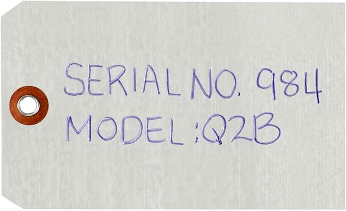 SmartSign Debossable Dead-Soft Aluminum Indentable Blank Write-On Marking Tags | 3" x 5", Pack of 100